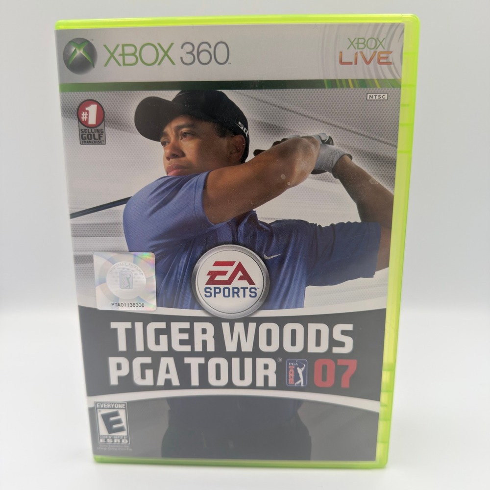 Tiger Woods PGA Tour 07 Xbox 360 EA Sports Golf Video Game Complete CIB